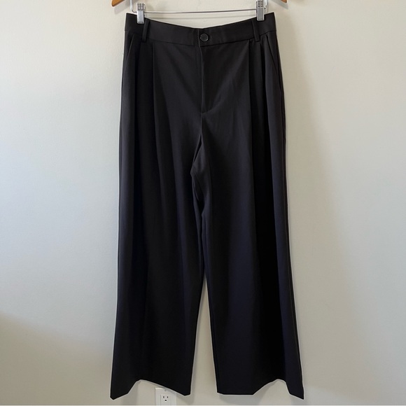 Zara Brown Wide-Leg Pants - Picture 7 of 15